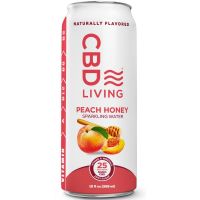 CBD Living - CBD Sparkling Water - Peach Honey